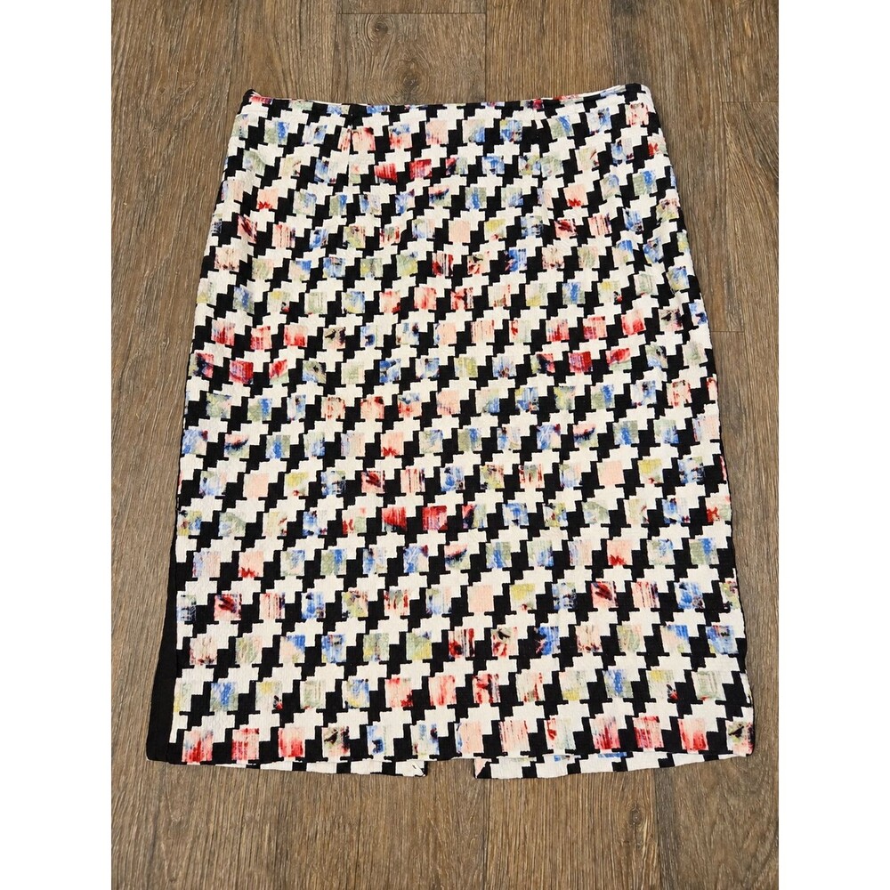 White House Black Market Womens Skirt Size 10 Black Zip Ankle Length Long Skirt